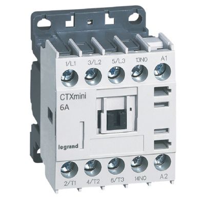 Minicontactor CTX³ 3P 6A + contacto auxiliar 1NA - 230 V~