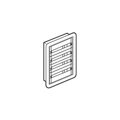 Caja distribución de empotrar XL³ 160 - totalmente modular - 4 filas - 24 módulos
