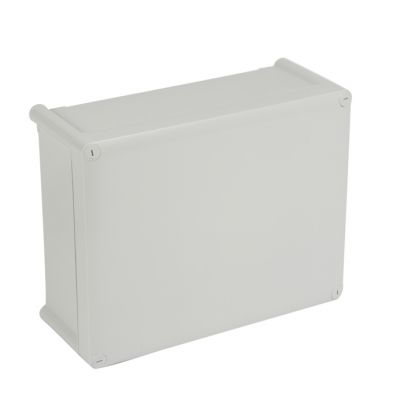 Caja Plexo IP55 IK07, rectangular, de 310x240x130mm Sin entradas. Color gris