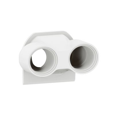 Membrana Plexo prensaestopa ISO20 - 2 entradas - blanco