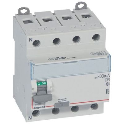 Interruptor diferencial DX³ - 4P- 400V~- 25A - tipo A - 300mA - 4 módulos