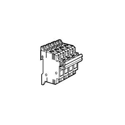 Cortacircuitos seccionable - SP 38 - 3P+N equipado - cartucho fusible 10x38