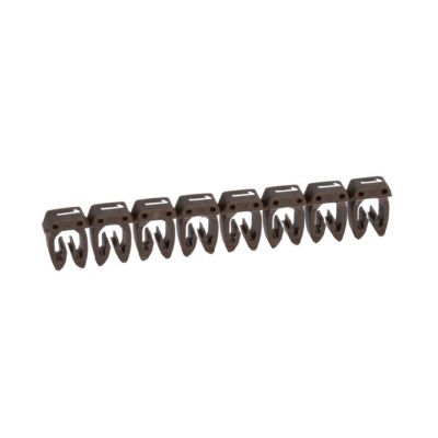 Etiqueta CAB 3 para cableado de 1,5 a 2,5mm² - cifra 1 - marrón
