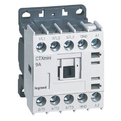 Minicontactor CTX³ 3P 9A + contacto auxiliar 1NA - 230 V~