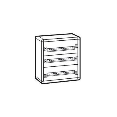 Caja distribución metálica XL³ 160 - totalmente modular - 3 filas de 24 módulos