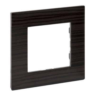 Placa embellecedora Niloé Step de 1 elemento de color madera oscura
