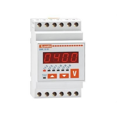 Multímetro 4 medidas 230V AC voltímetro trifásico +relé