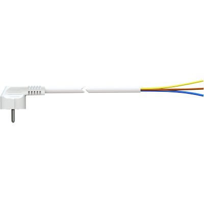 Prolongador 2P+T, 16A 250V~. Color blanco. 1 m de cable.