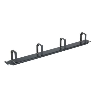 Actassi - 19 front panel 1U with steel cable guides 4H - RAL7035