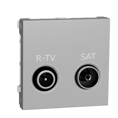 New Unica Toma R-TV/SAT Serie intermedia Aluminio