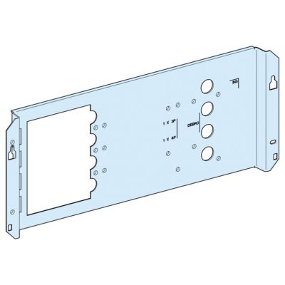 Placa soporte nsx250 horizontal fijo telemando o extraíble sobre zócalo mando maneta