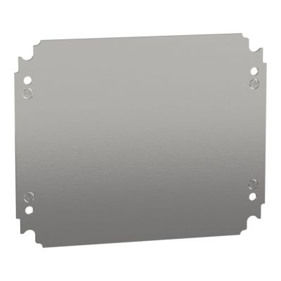 Placa de montaje ciega H300xW250mm de acero galvanizado