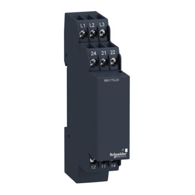 Zelio Control - Relé de control de alimentación trifásico modular, 5 a, 2 nanc, 208...440 v ca