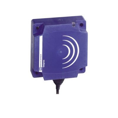 Sensor inductivo xs8 80x80x26 - pbt – sn 40/60 mm - 24..240 vca/cc - cable 2 m