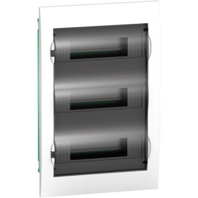 Easy9 - flush enclosure 36 modules - smoked door