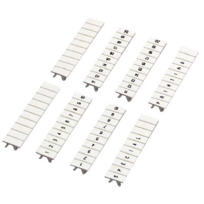 CLIP IN MARKING STRIP, 5MM, 10 CHARACTERS 51 TO 60, PRINTED HORIZONTA