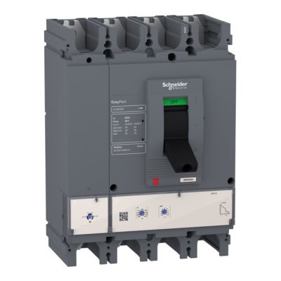 interruptor automático EasyPact CVS400F, 36 kA a 415 VCA, clasificación 400 A Unidad de control electrónica ETS 2.3, 4P 4r