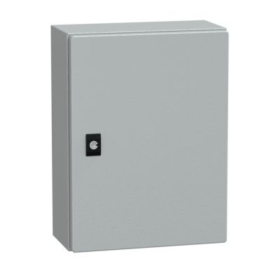 Spacial CRN con puerta ciega sin placa de montaje  Alt400xAnch300xProf150; IP66; IK10; RAL7035