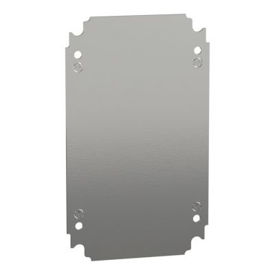 Plain mounting plate H300xW200mm made of galvanised sheet steel