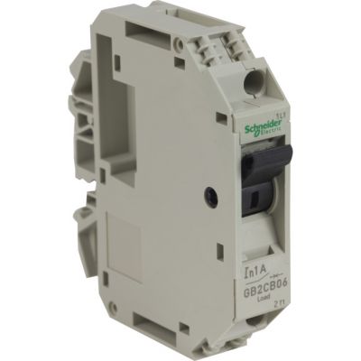 disjuntor TeSys para circuitos de comando - GB2-CB – 1 A - 1 pólo - 1d