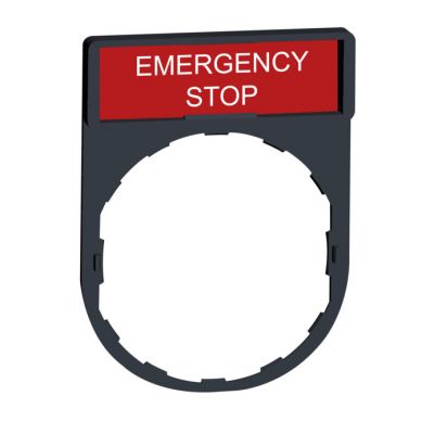 Portaetiqueta c/etiqueta  emergenciagency stop