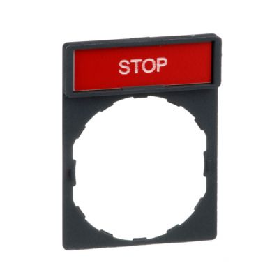 Porta etiqueta c/etiqueta  stop