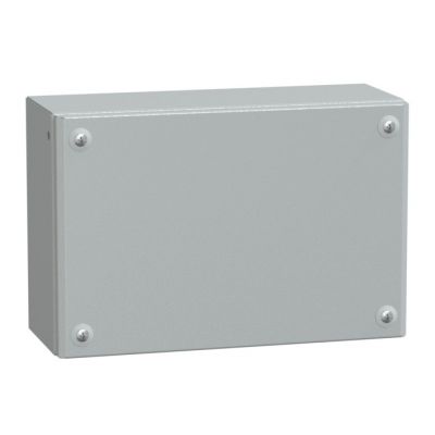 Caja Industrial de Metal con puerta ciega  H200xW300xD120 IP66 IK10 RAL 7035
