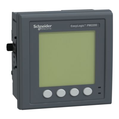 EasyLogic PM2210, medidor de potencia y energía, armónico total, LCD, pulso, clase 1