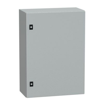 Spacial CRN con puerta ciega sin placa de montaje  Alt700xAnch500xProf250 ; IP66; IK10; RAL7035