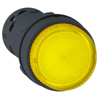 Pulsador  luminoso  led pulsador   amarillo na 24v