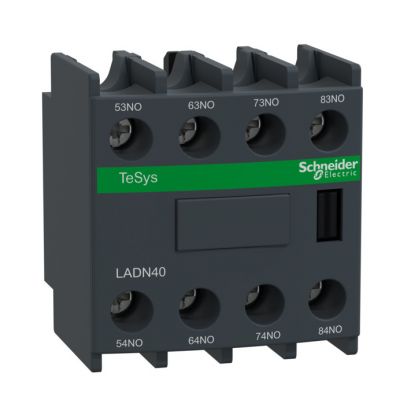 TeSys D - bloco contactos auxiliares - 4 NA - terminais de parafusos