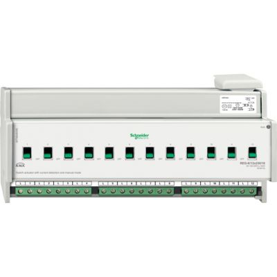 KNX - Actuador binario carril DIN 12 canales 230 V 16 A con det corriente