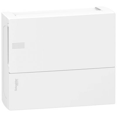 Resi9 MP - Caja de distribución - Superficie - 1 fila - 12 mód. - Puerta blanca