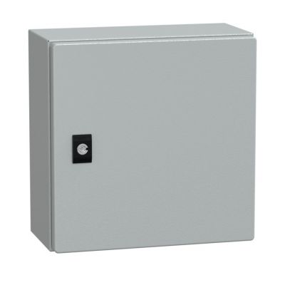 Spacial CRN con puerta ciega sin placa de montaje . Alt300xAnch300xProf150; IP66; IK10; RAL7035