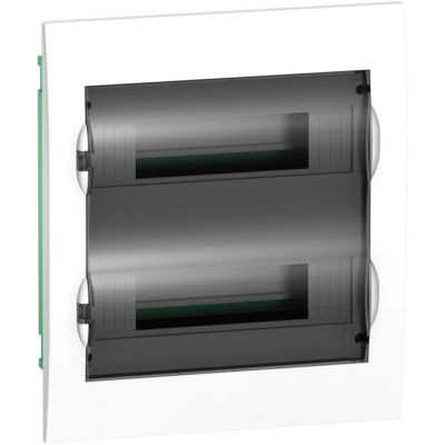 Easy9 - flush enclosure 24 modules - smoked door