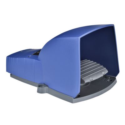Interruptor de pedal único XPE-B –con tapa – plástico - azul - 1NC+1NO