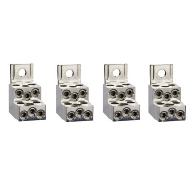 4 bornes alumínio p/ 6 cabos 1.5-35mm2 + separador de fases (NSX100/250 INV/INS)