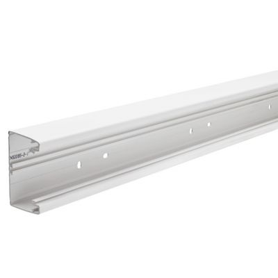 Optiline 70 - canal 1 compartimiento - 95 x55 mm - pvc - blanco polar - 2000 mm