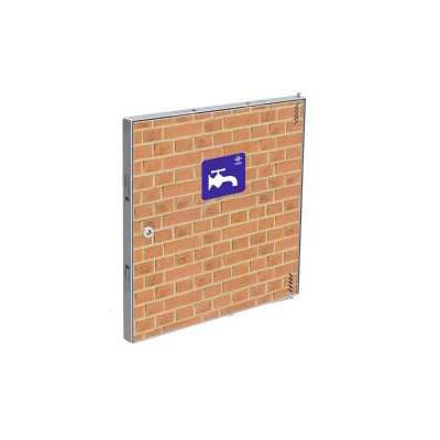 Puerta metálica panelable 500x900 1 hoja