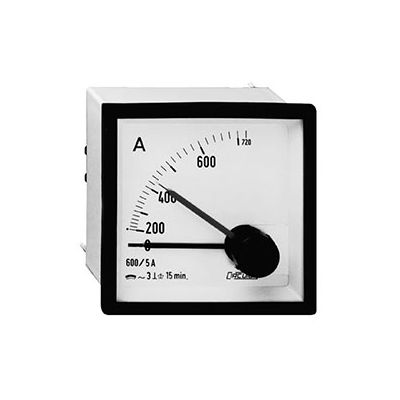 Amperímetro maxímetro bimetálico, panel 72x72