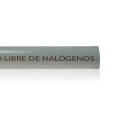 Tubo ecoblindado libre de halógenos gris enchufable m-50
