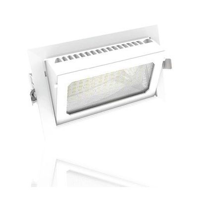 Downlight rectangular LED basculante 35W 4100º 3.200 lúmenes
