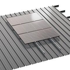 Soporte coplanar 01.1V cubierta chapa 4 módulos