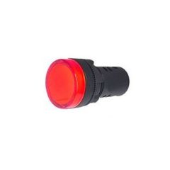 Avisador luminoso rojo 22,5 mm luz fija pl22 115-230v
