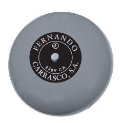 Timbre campana d.20cm electromagnético gris
