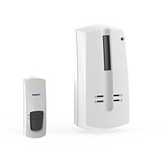 Kit: pulsador + timbre enchufable 200m