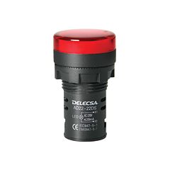 Piloto d-7022 220v rojo multi-led