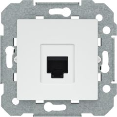 Viva, toma rj vacia, blanca sin garras adaptadores compatibles con conectores rj 45 con formato keys
