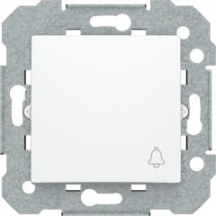 Viva, pulsador na, logo timbre, viva, blanco sin garras 10 a 250 vac