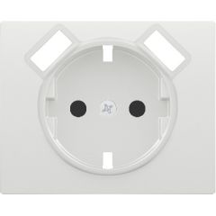Tapa base enchufe seguridad 2 usb blanco